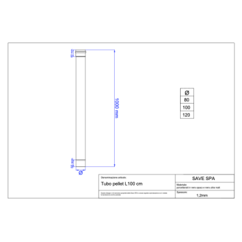 Trubka kouřovod peletová kamna průměr 100-1000 mm černý matný smalt