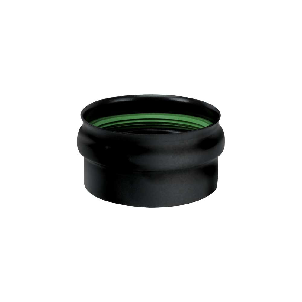 Víčko pro T kus kouřovod peletová kamna průměr 100 mm smalt černý matný