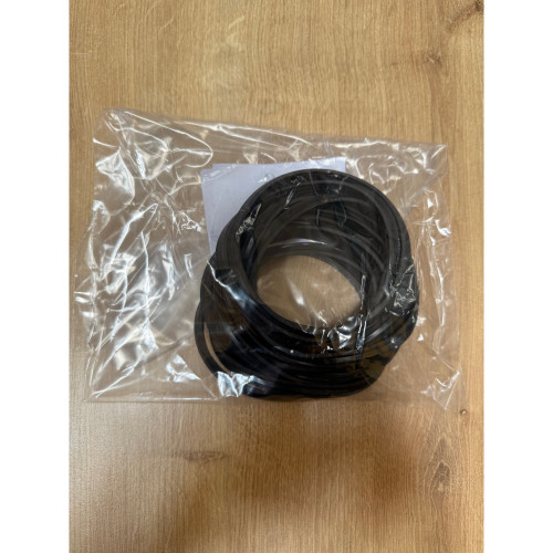 Těsnění silikonové pro peletové kouřovody - průměr 100 mm- černé  - 200°C - balení 10 ks