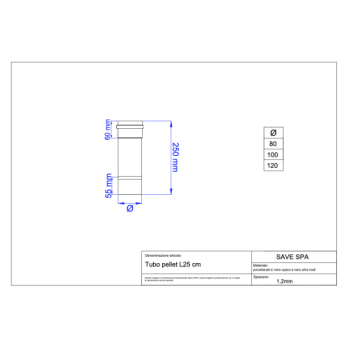 Kouřovod trubka pro peletová kamna průměr 80-250 mm černý matný smalt