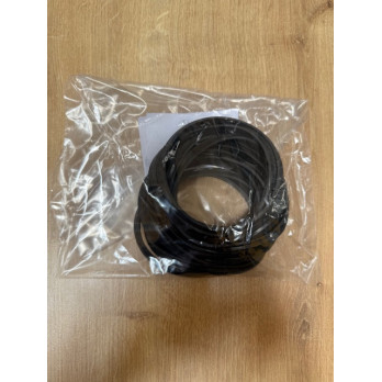 Těsnění silikonové pro peletové kouřovody - průměr 80 mm- černé - 200°C - balení 10 ks