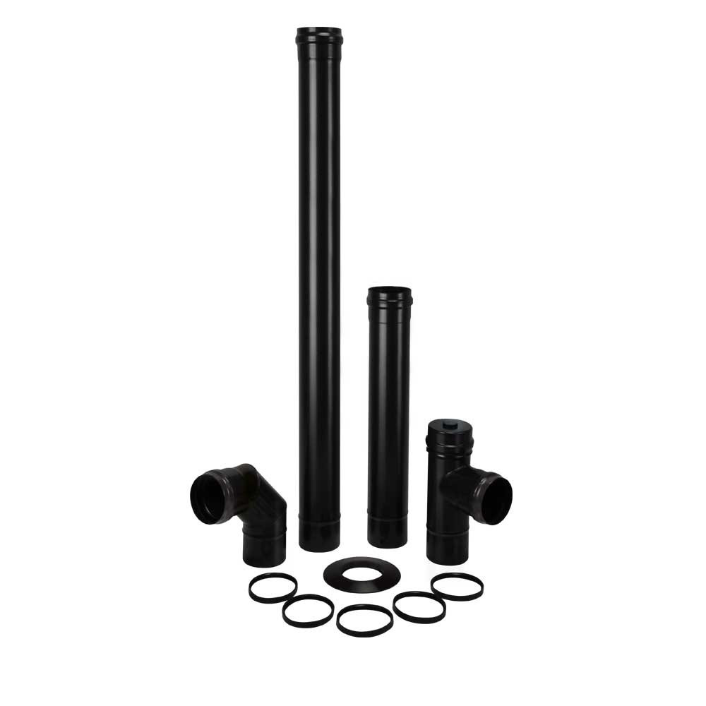 Kouřovody sestava KIT pro peletová kamna/kotel 80 mm