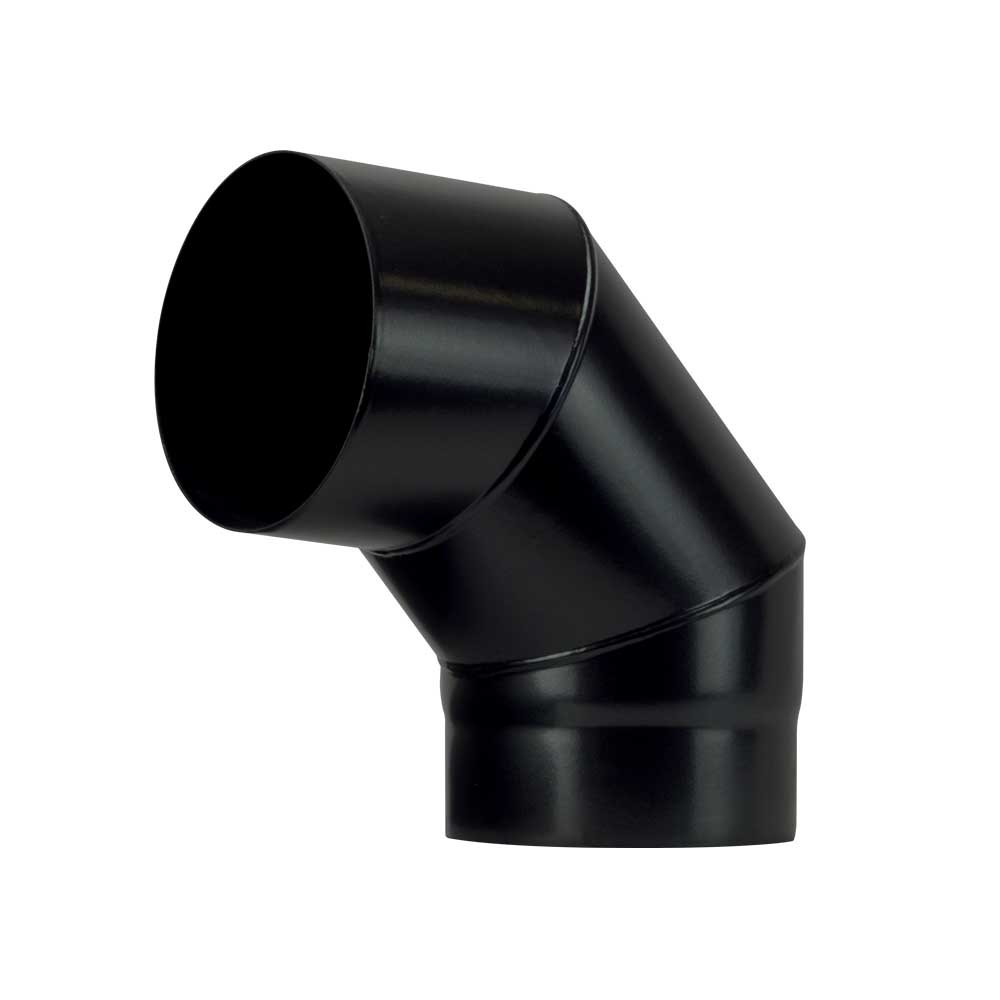 koleno 90 st -  120mm/1,2mm smaltovaná černá