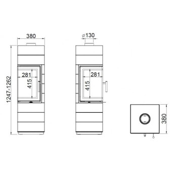 Corna ES - černý lak