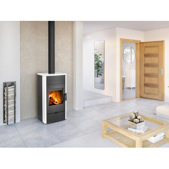 ESPERA 01 keramika - krbová kamna s teplovodním výměníkem a dvojitým 