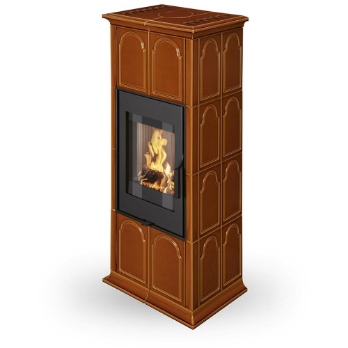 GREMIO 2 keramika - akumulační kachlová kamna, Celoprosklená dvířka