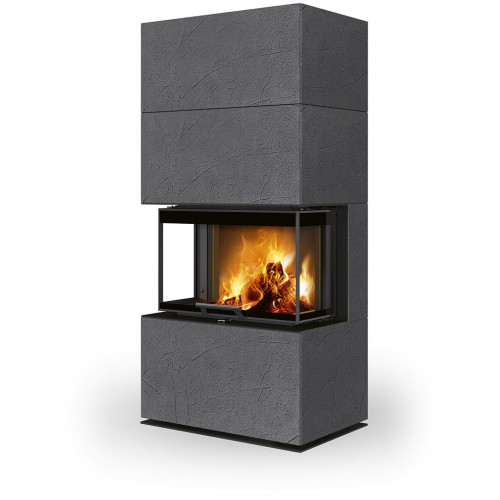 CARA C thermaline - designový akumulační krb s výsuvnými dvířky, Děle