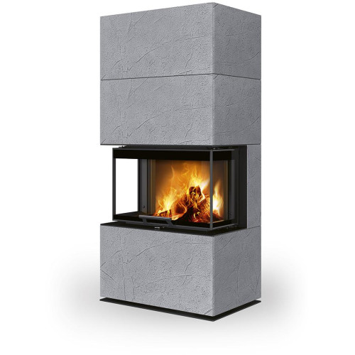 CARA C thermaline - designový akumulační krb s výsuvnými dvířky, Děle