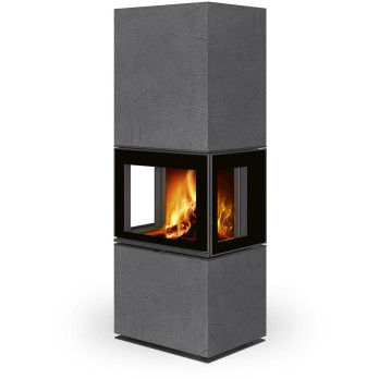 LERA C GH thermaline - designový akumulační krb, Thermaline grey 61 -