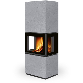 LERA C GH thermaline - designový akumulační krb, Thermaline grey 61 -
